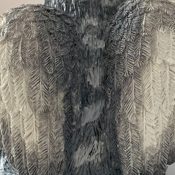 Angel Cat Resin Statue Gray Tabby 5" 1998 Cuddly Creations by Angel Originals - Picture 5 of 11